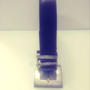 Jenny and The Boys Brown Geniune Leather Belt with Western Themed Buckle 34"